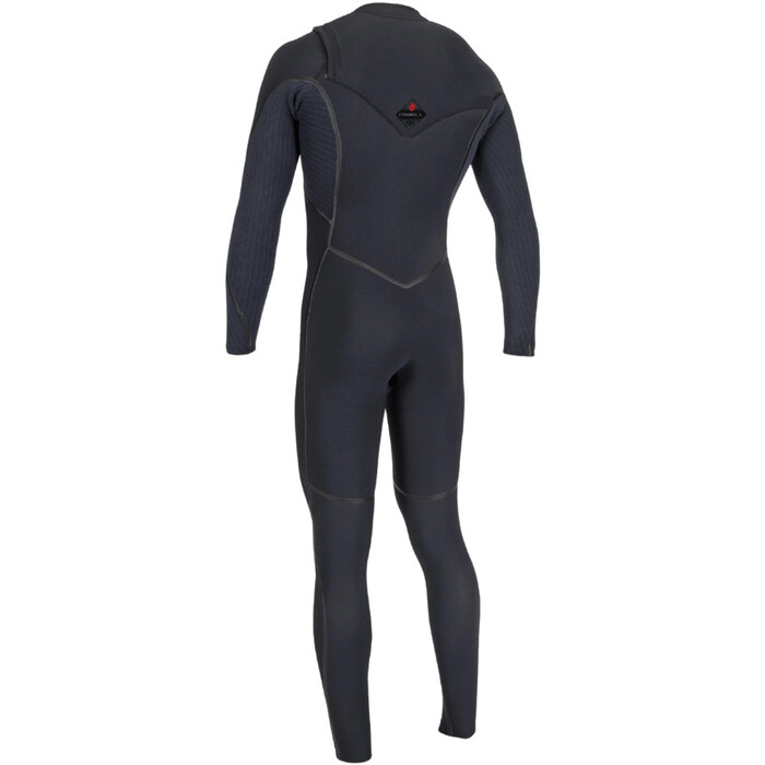 2024 O'Neill Mens Hyperfreak Fire 3/2mm+ Chest Zip Wetsuit 5511 - Black